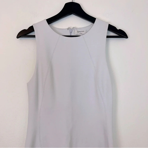 Babaton Aritzia Fitted Stretch Sheath Dress Stone Grey 4 Business Office Career - Picture 2 of 5